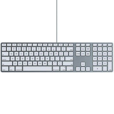 Apple Keyboard, Aluminium with White Keys Apple Keyboard, Aluminium with White Keys